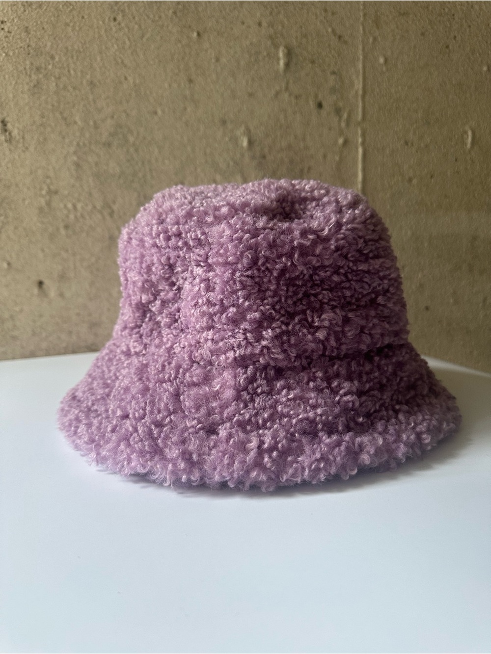 Plush/Sherpa Bucket Hat - Lavender